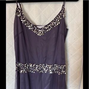 Sequined Cocktail Dress in Deep Violet (Size 10)